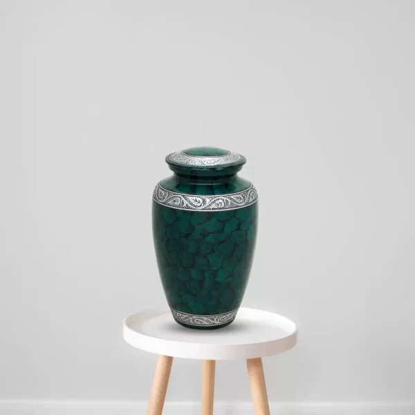 Emerald Tranquility - Green Cremation Urn