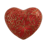 Etienne Autumn Leaves Heart Shaped Keepsake Urn