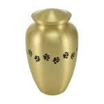 Classic Paws Brass Pet Urn