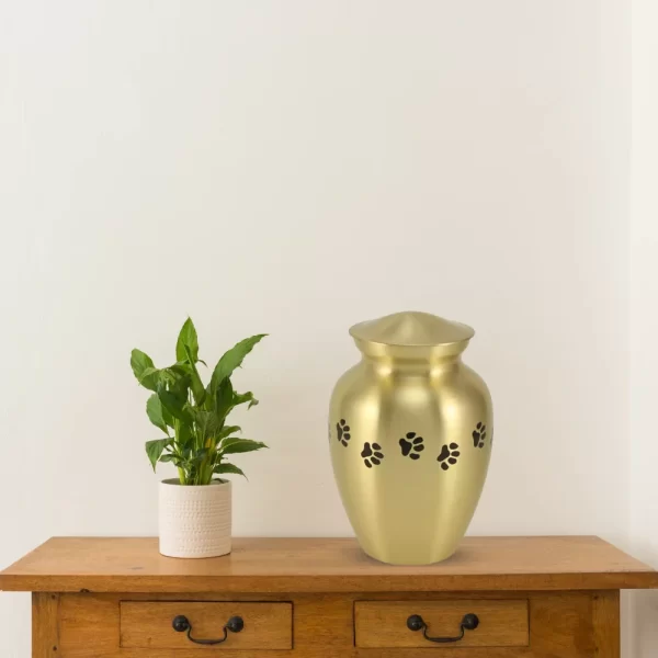 Classic Paws Brass Pet Urn