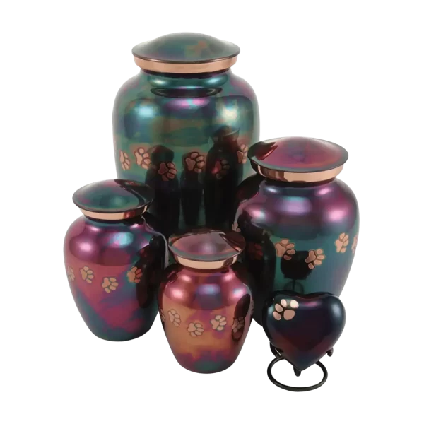 Classic Paws Raku Pet Urn