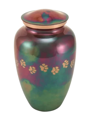 Classic Paws Raku Pet Urn