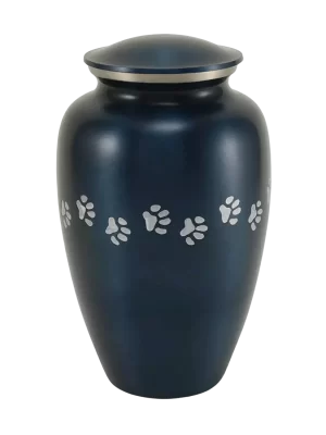 Classic Paws Blue Pet Urn