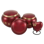 Odyssey Paw Crimson Pet Urn