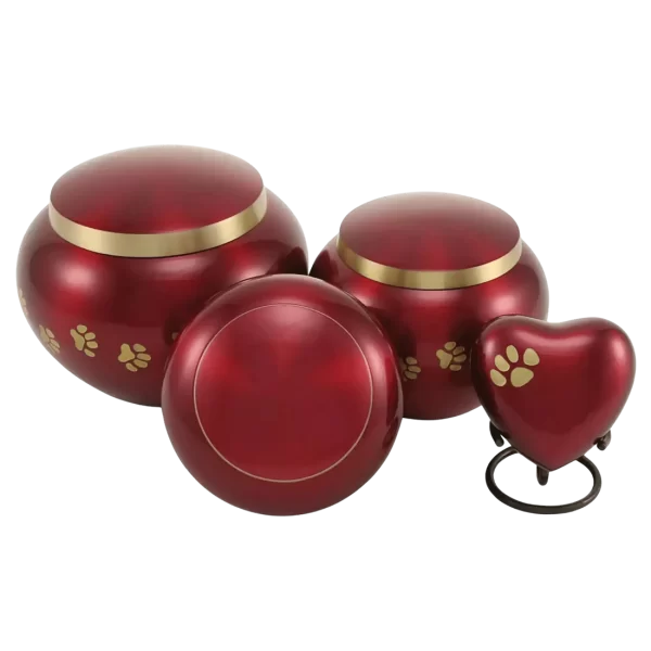 Odyssey Paw Crimson Pet Urn