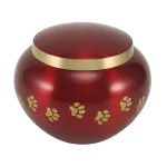 Odyssey Paw Crimson Pet Urn