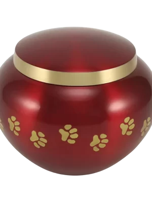 Odyssey Paw Crimson Pet Urn