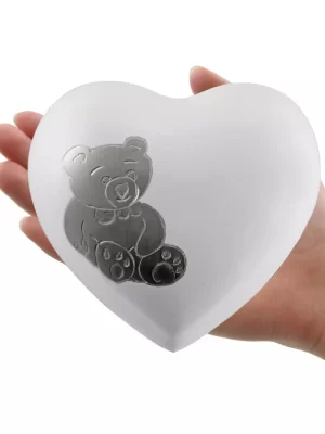 Teddy Bear Arielle Heart Infant Urn