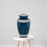 Midnight Serenity - Dark Blue Cremation Urn