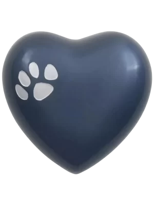 Odyssey Paw Moonlight Blue Heart Shaped Pet Urn