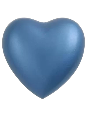 Monterey Blue Heart Shaped Keepsake Urn