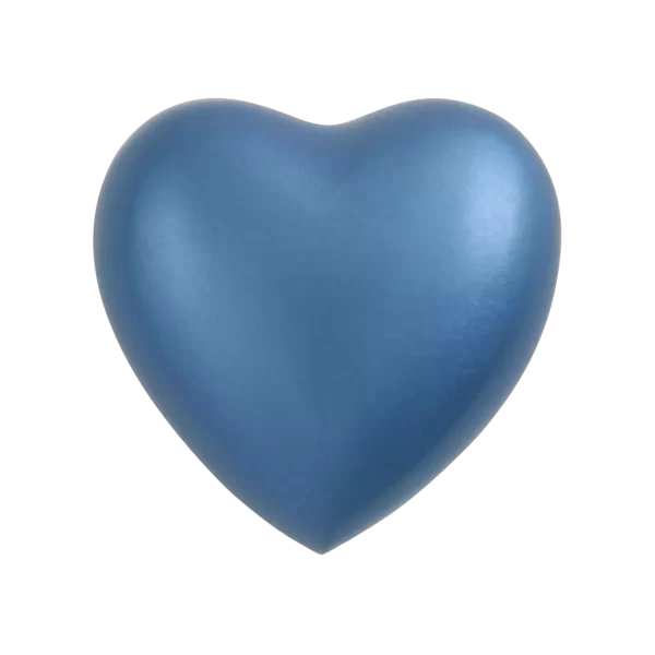 Monterey Blue Heart Shaped Keepsake Urn