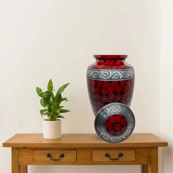 Crimson Grace - Red Cremation Urn