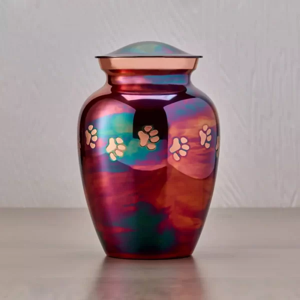 Classic Paws Raku Pet Urn