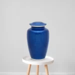 Solid Color Urn - Blue Pearl