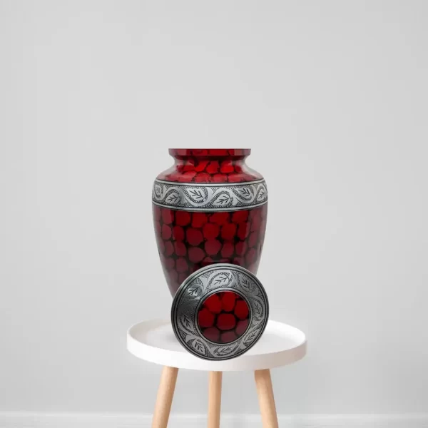 Crimson Grace - Red Cremation Urn