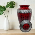 Crimson Grace - Red Cremation Urn