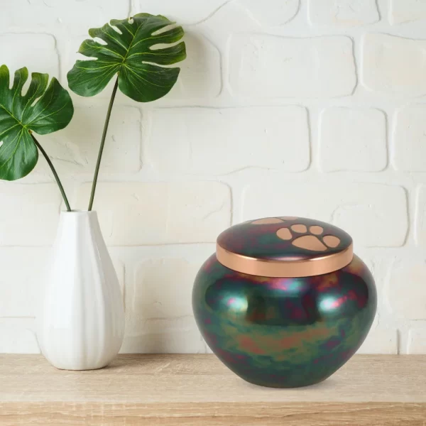 Odyssey® Paw Raku Pet Urn