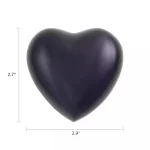 Monterey Purple Heart Shaped Keepsake Urn