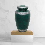 Emerald Tranquility - Green Cremation Urn