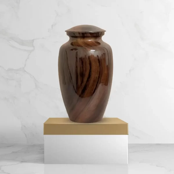 Hydro-Painted Urns - Brazilian Rosewood