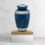 Midnight Serenity - Dark Blue Cremation Urn