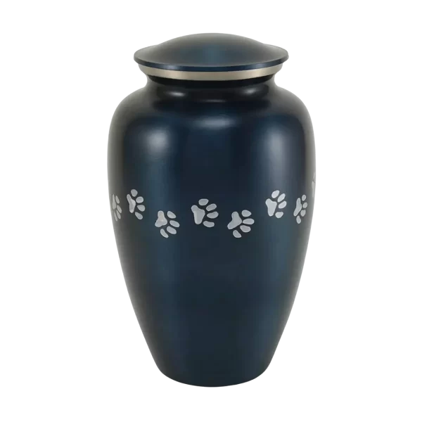 Classic Paws Blue Pet Urn