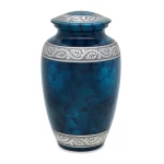 Midnight Serenity - Dark Blue Cremation Urn