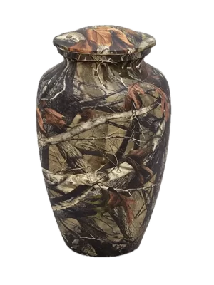 Hydro-Painted Urns - Woodland Camo