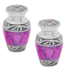 Pair of Keepsake Urns - Pink