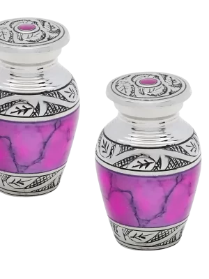 Pair of Keepsake Urns - Pink