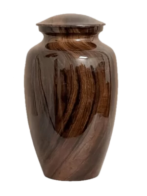 Hydro-Painted Urns - Brazilian Rosewood