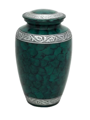 Emerald Tranquility - Green Cremation Urn