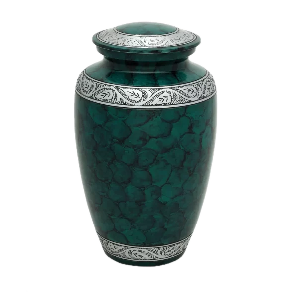 Emerald Tranquility - Green Cremation Urn