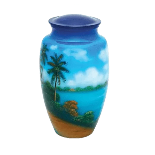 Hand Painted Urns - Paradise